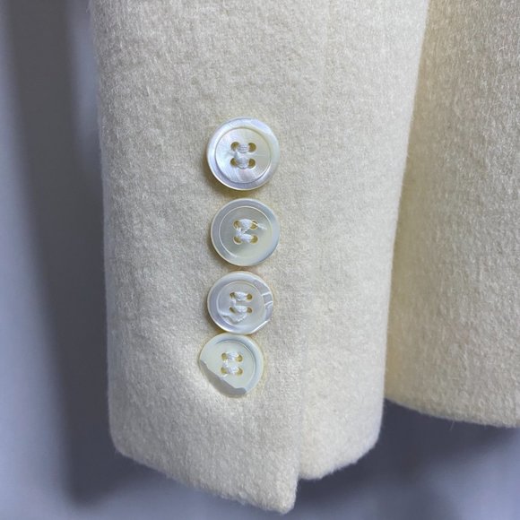 Brooks Brothers Ivory Wool Angora Blazer Jacket - Picture 11 of 12